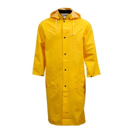 Tingley Tingley C53217 .35mm Industrial Work Coat, Yellow, 48", Detachable Hood, 2XL C53217.2X